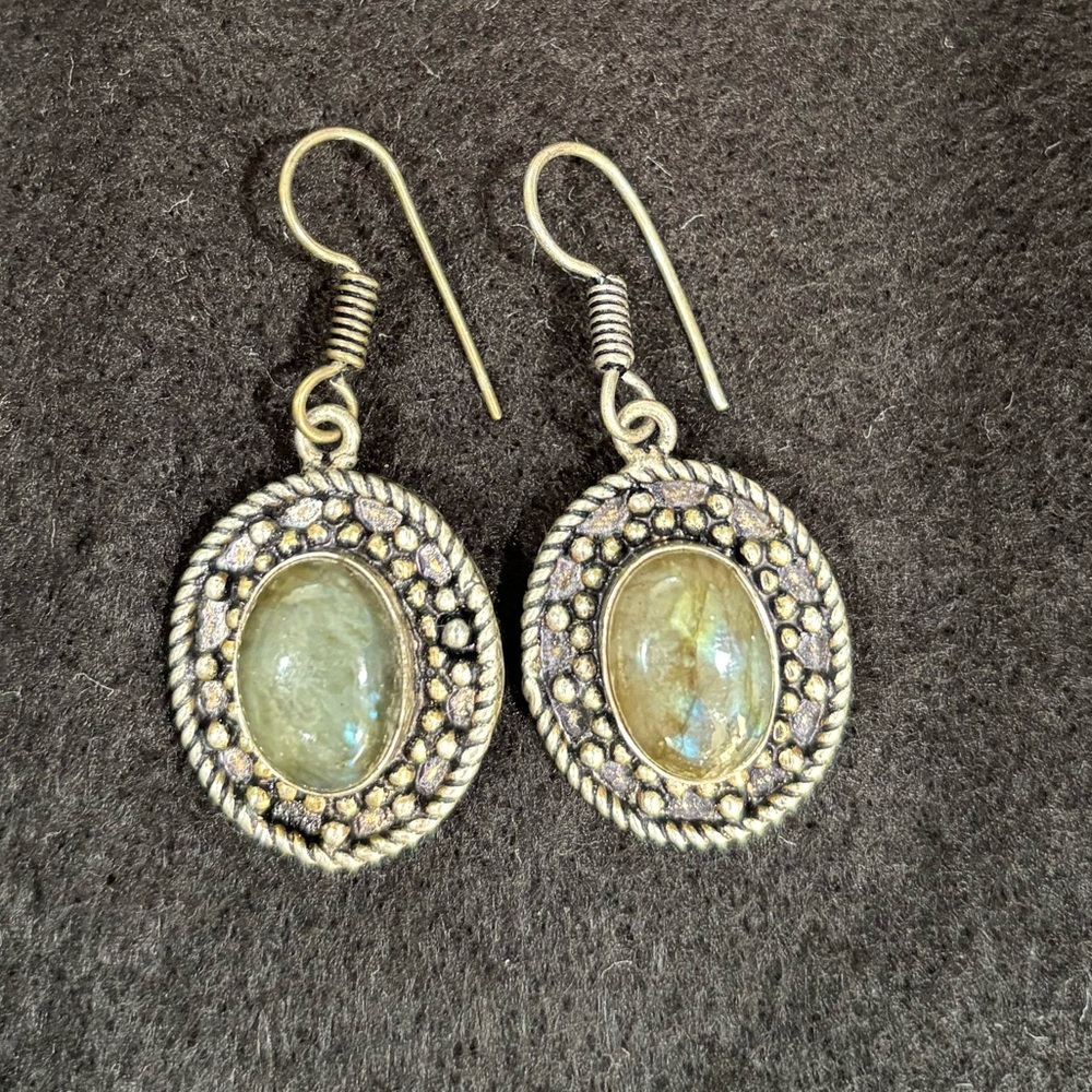 Laborite Sterling silver earrings